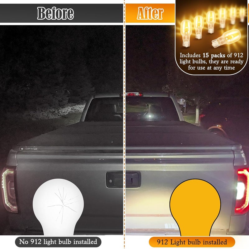 Avenuebool 15 Pcs 912 Bulbs Compatible with 54766, 912 Auto/RV/Marine Replacement Interior Light Bulb, License Plate Side Marker Automotive Interior Dashboard Dome Light Replacement,12V and 8.9 W - Image 5